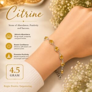Citrin silver costmized best selling braslet Mystic Nakshatra